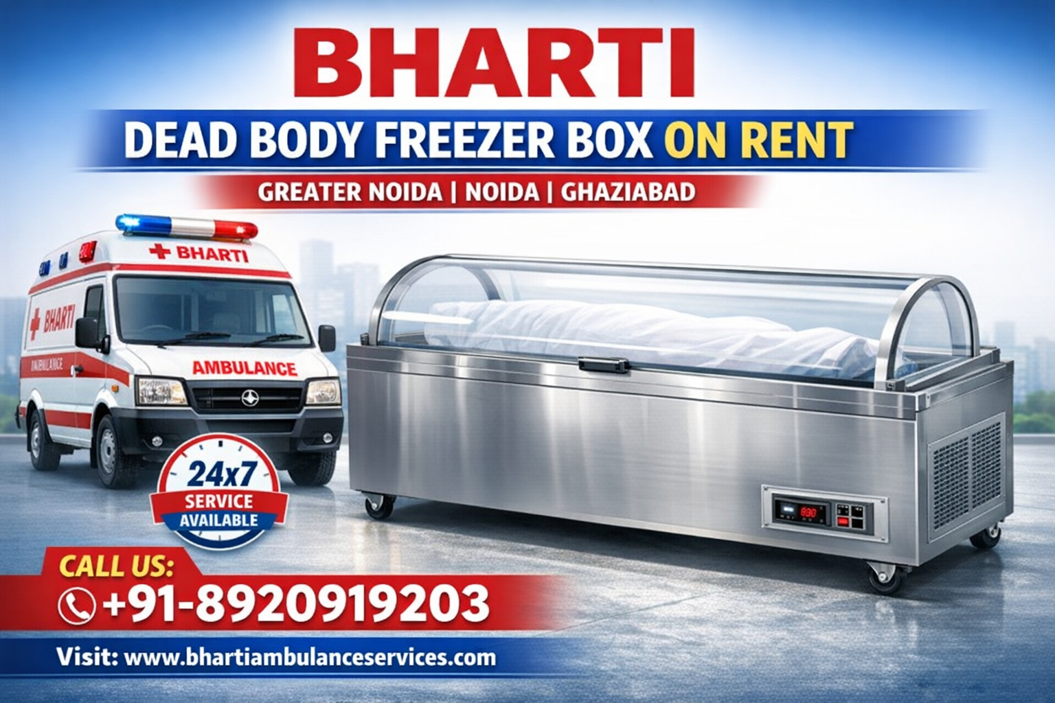 Dead Body Freezer Box on Rent